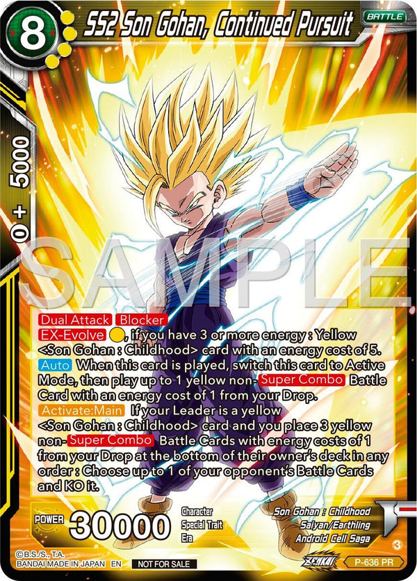 SS2 Son Gohan, Continued Pursuit (Zenkai Series Tournament Pack Vol.9) (P-636) [Promotion Cards]