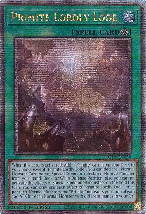 Primite Lordly Lode (Quarter Century Secret Rare) [ROTA-EN058] Quarter Century Secret Rare