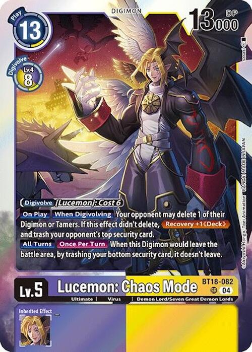 Lucemon: Chaos Mode [BT18-082] [Release Special Booster Ver.2.0]