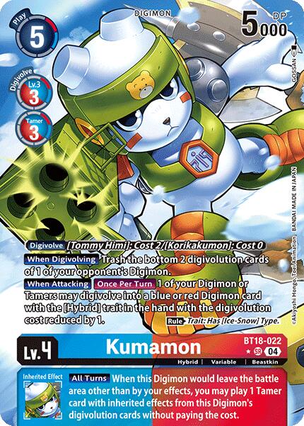 Kumamon [BT18-022] (Alternate Art) [Release Special Booster 2.0]