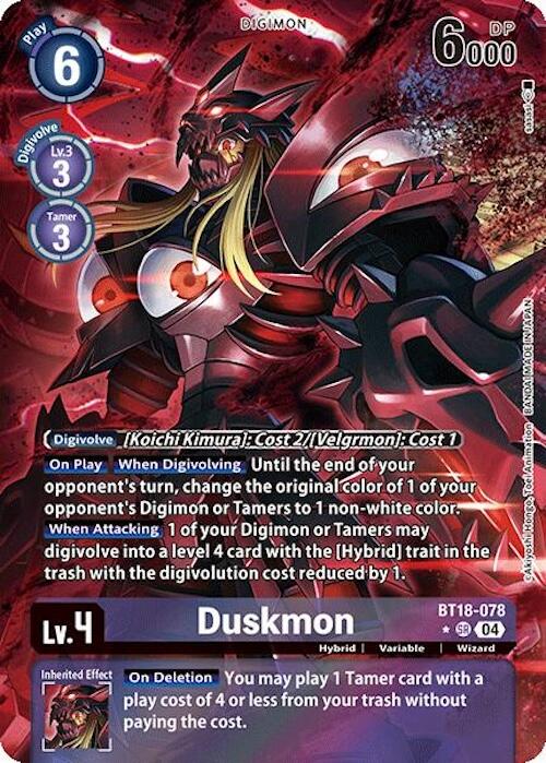 Duskmon [BT18-078] (Alternate Art) [Release Special Booster 2.0]