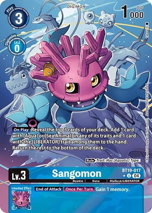 Sangomon [BT19-017] (Alternate Art) [Release Special Booster Ver.2.0]