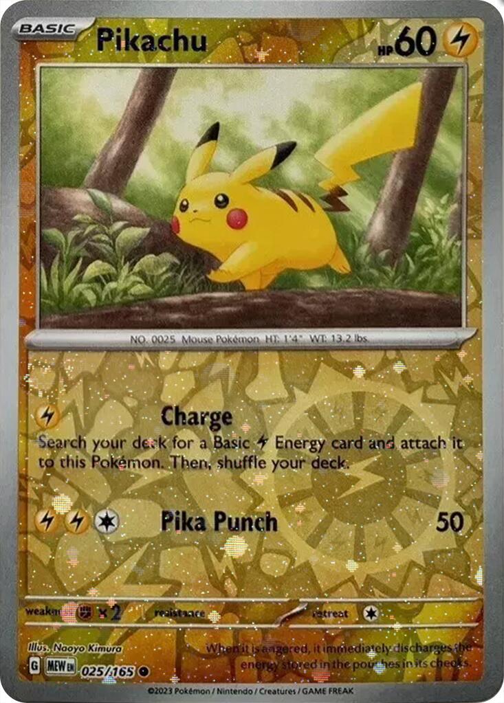 Pikachu (025/165) (Cosmos Holo) (Costco Exclusive) [Miscellaneous Cards]