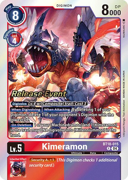 Kimeramon [BT18-015] [Release Special Booster Ver.2.0 Pre-Release Cards]