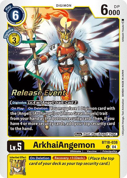 ArkhaiAngemon [BT18-038] [Release Special Booster Ver.2.0 Pre-Release Cards]