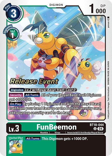 FunBeemon [BT18-044] [Release Special Booster Ver.2.0 Pre-Release Cards]