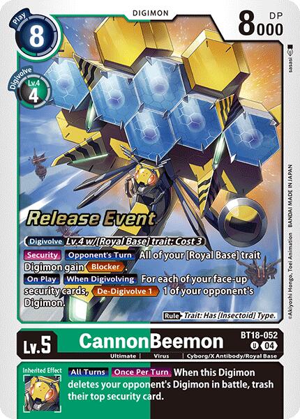 CannonBeemon [BT18-052] [Release Special Booster Ver.2.0 Pre-Release Cards]