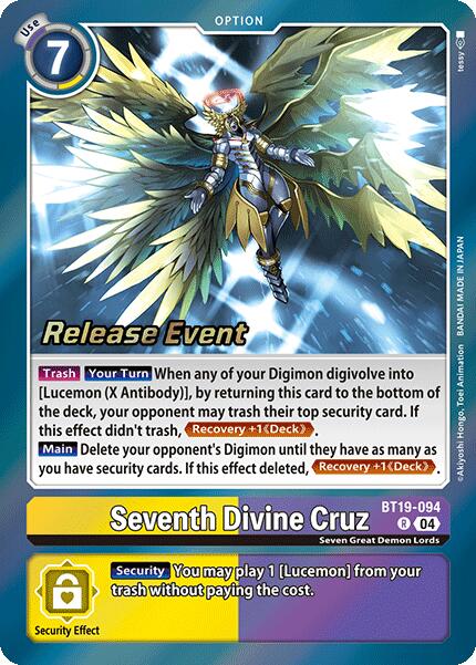 Seventh Divine Cruz [BT19-094] [Release Special Booster Ver.2.0 Pre-Release Cards]