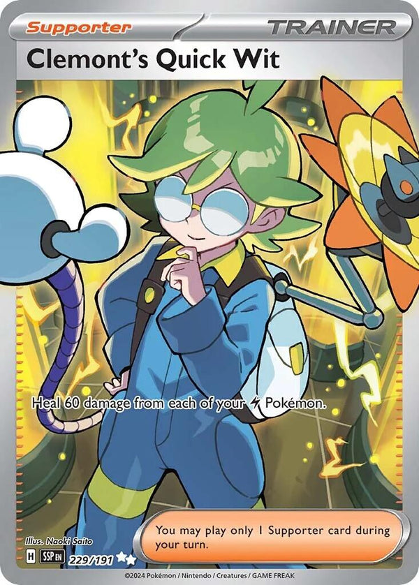 Clemont's Quick Wit (229/191) [Scarlet & Violet: Surging Sparks]