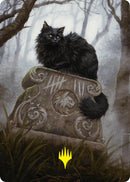 Nine-Lives Familiar 2 Art Card (36/54) (Gold-Stamped Planeswalker Symbol) [Foundations Art Series]
