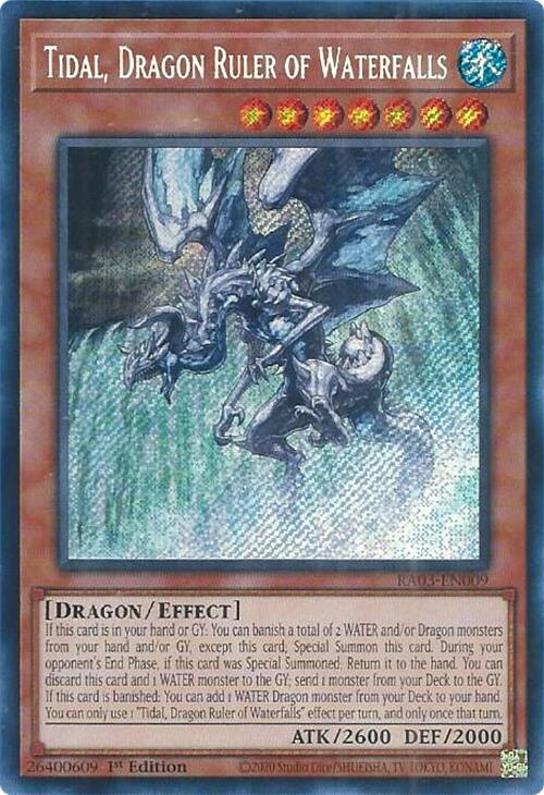 Tidal, Dragon Ruler of Waterfalls (Secret Rare) [RA03-EN009] Secret Rare