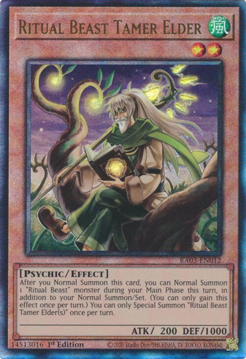 Ritual Beast Tamer Elder (UTR) [RA03-EN012] Prismatic Ultimate Rare