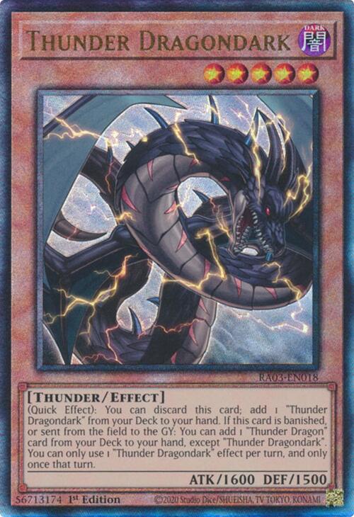 Thunder Dragondark (UTR) [RA03-EN018] Prismatic Ultimate Rare