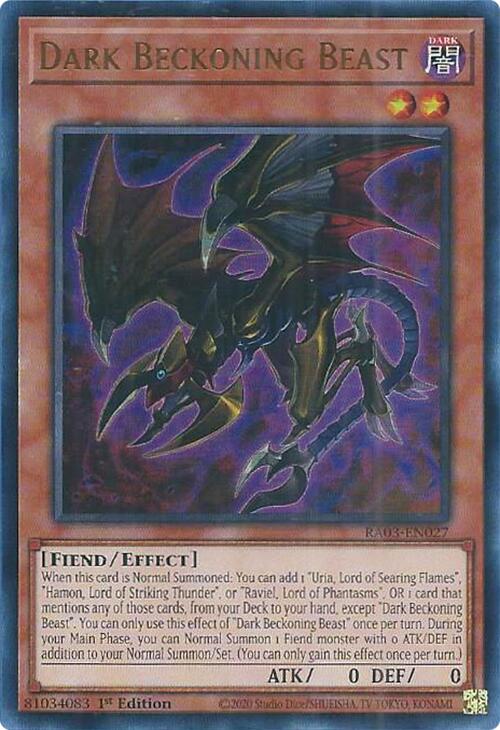 Dark Beckoning Beast (UR) [RA03-EN027] Ultra Rare