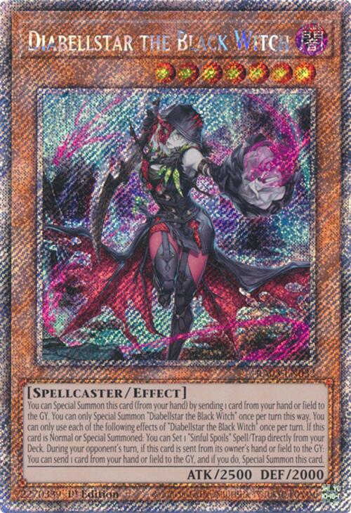 Diabellstar the Black Witch (Platinum Secret Rare) [RA03-EN032] Platinum Secret Rare