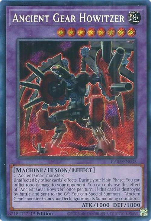 Ancient Gear Howitzer (Secret Rare) [RA03-EN035] Secret Rare