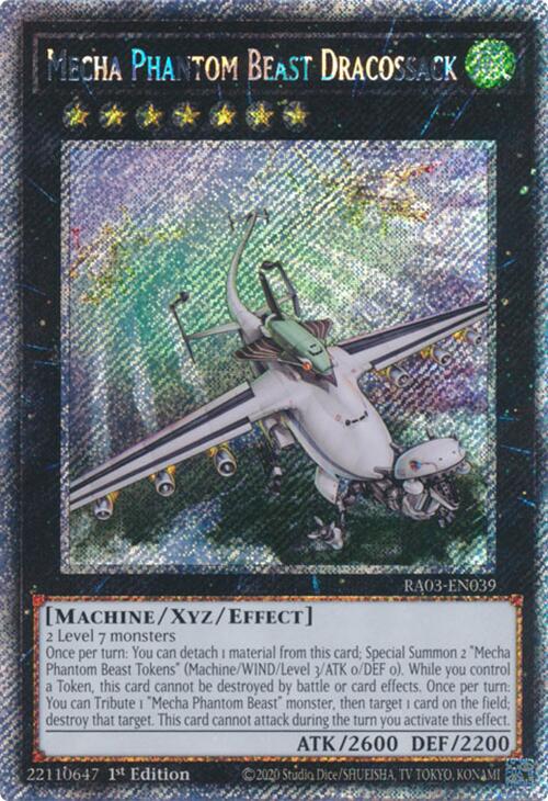 Mecha Phantom Beast Dracossack (Platinum Secret Rare) [RA03-EN039] Platinum Secret Rare