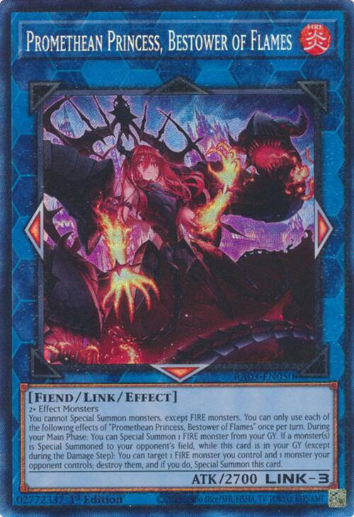 Promethean Princess, Bestower of Flames (CR) [RA03-EN050] Prismatic Collector's Rare