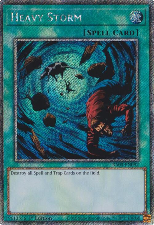 Heavy Storm (Platinum Secret Rare) [RA03-EN092] Platinum Secret Rare