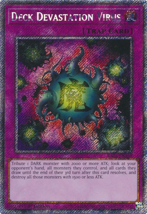 Deck Devastation Virus (Platinum Secret Rare) [RA03-EN150] Platinum Secret Rare