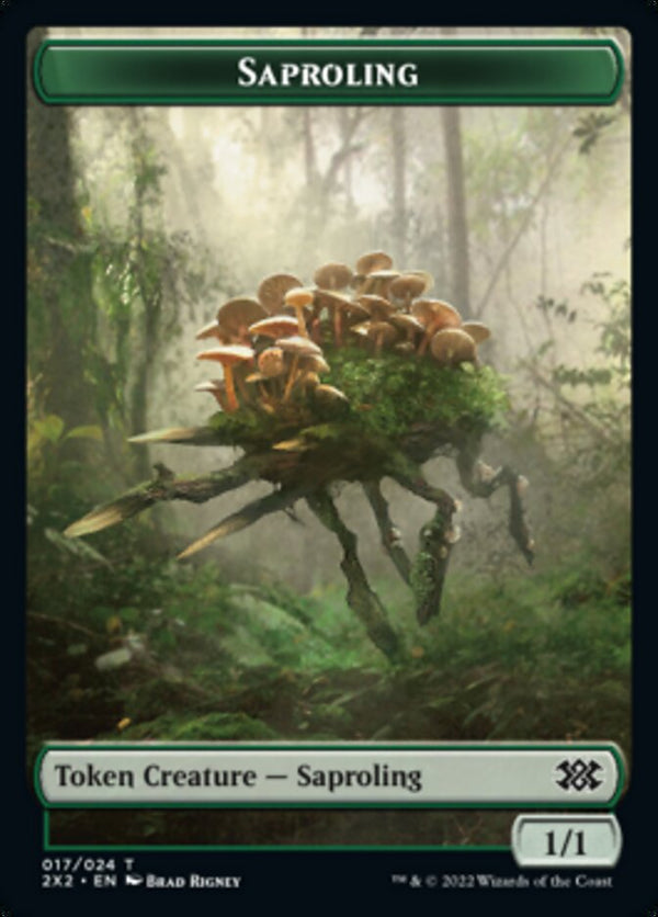 Saproling // Angel Double-Sided Token [Double Masters 2022 Tokens]