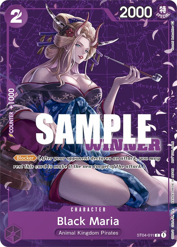 Black Maria (Tournament Pack Vol. 2) [Winner] [One Piece Promotion Cards]