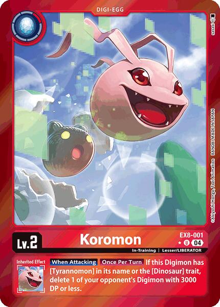 Koromon [EX8-001] (Limited Foil) [Chain of Liberation]