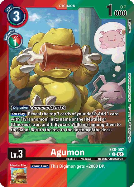 Agumon [EX8-007] - EX8-007 (Limited Foil) [Chain of Liberation]