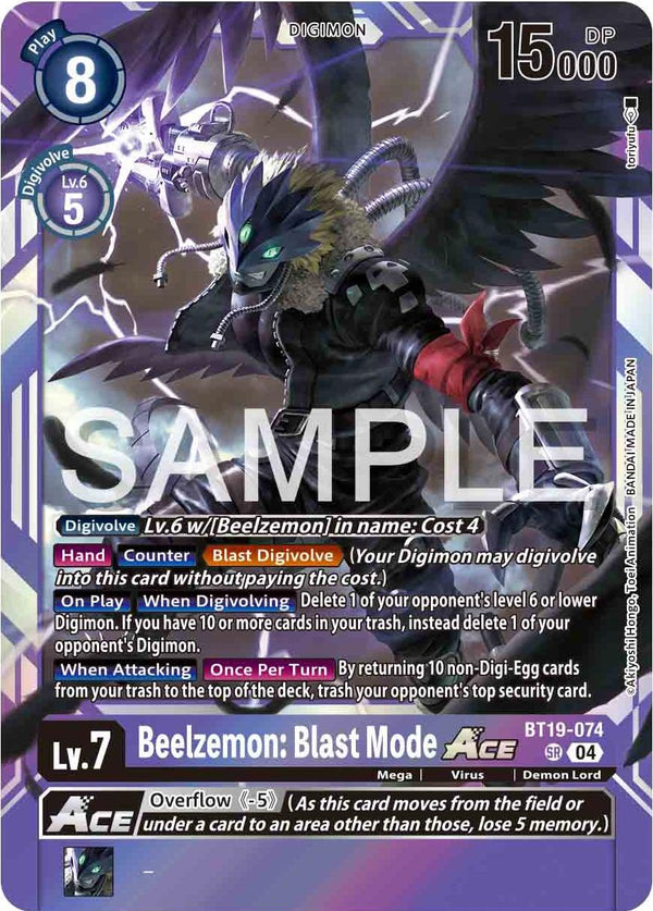 Beelzemon: Blast Mode ACE [BT19-074] [Release Special Booster Ver.2.5]