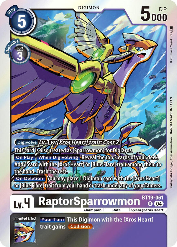 RaptorSparrowmon [BT19-061] [Release Special Booster Ver.2.5]