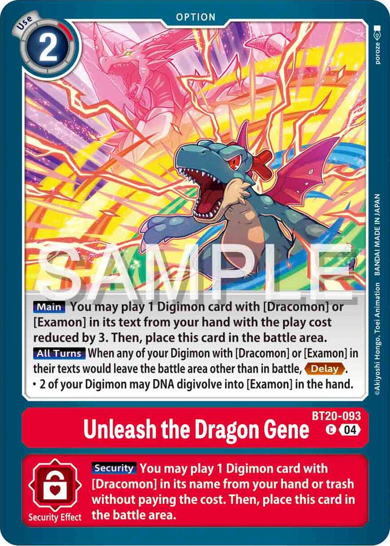 Unleash the Dragon Gene [BT20-093] [Release Special Booster Ver.2.0]