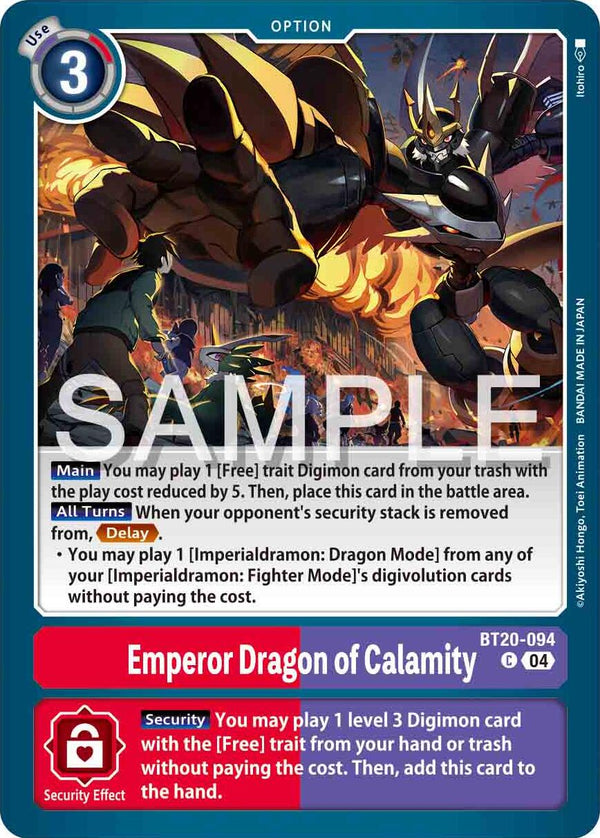 Emperor Dragon of Calamity [BT20-094] [Release Special Booster Ver.2.0]