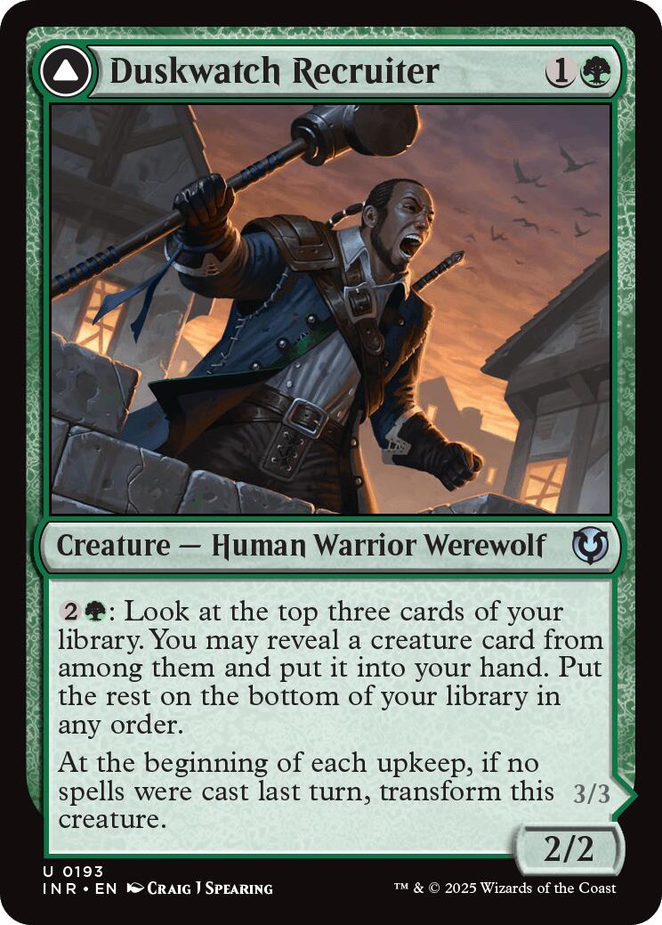 Duskwatch Recruiter // Krallenhorde Howler [Innistrad Remastered]