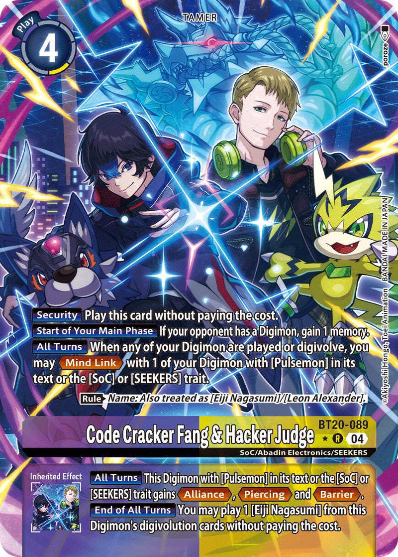 Code Cracker Fang & Hacker Judge [BT20-089] (Alternate Art) [Release Special Booster Ver.2.5]