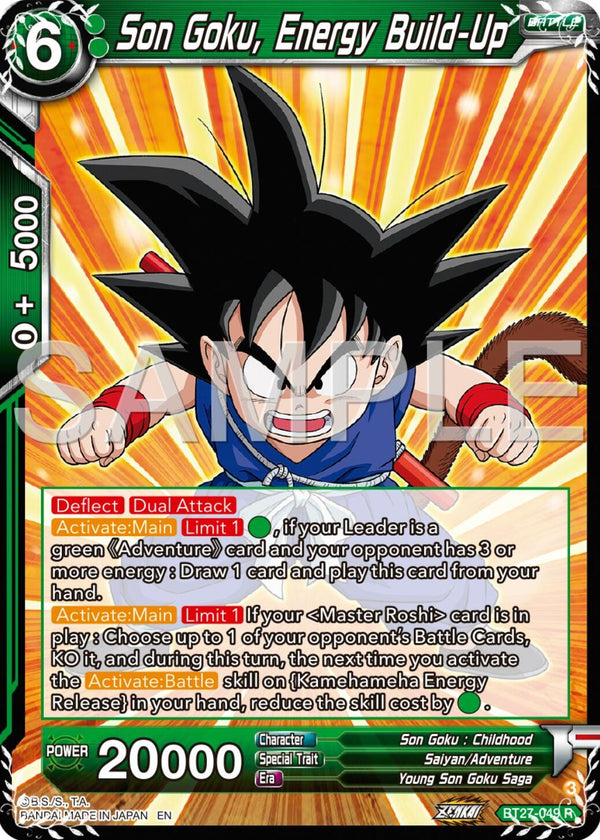 Son goku, Enegry Build-Up (BT27-049) [History of Z]