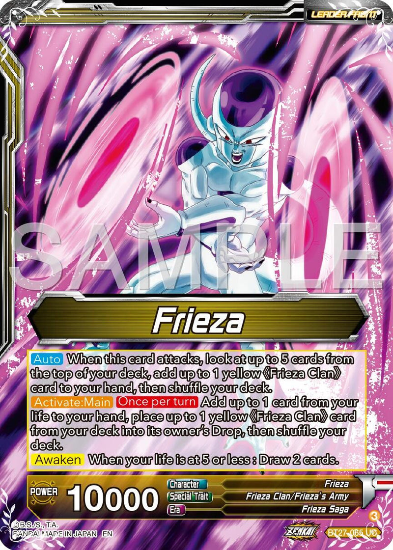 Frieza // Golden Frieza, Shining Pride (BT27-065) [History of Z]