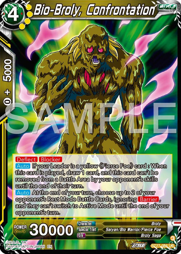 Bio-Broly, Confrontation (BT27-086) [History of Z]