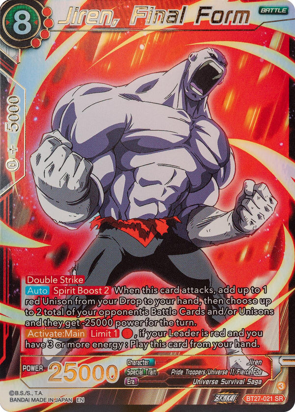 Jiren, Final Form (BT27-021) [History of Z]