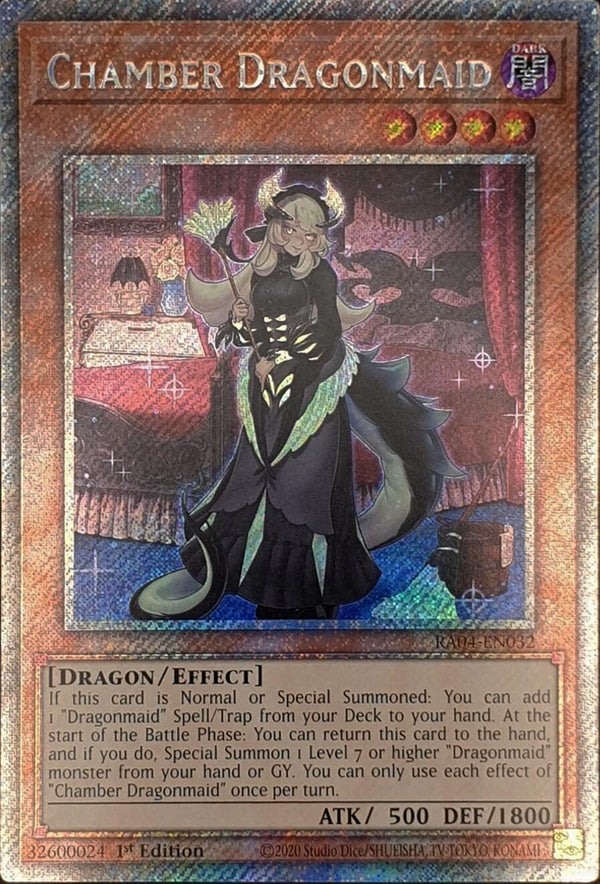 Chamber Dragonmaid [RA04-EN032] Platinum Secret Rare