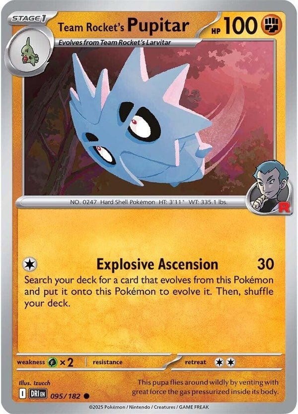 Team Rocket's Pupitar (095/182) [Scarlet & Violet: Destined Rivals]