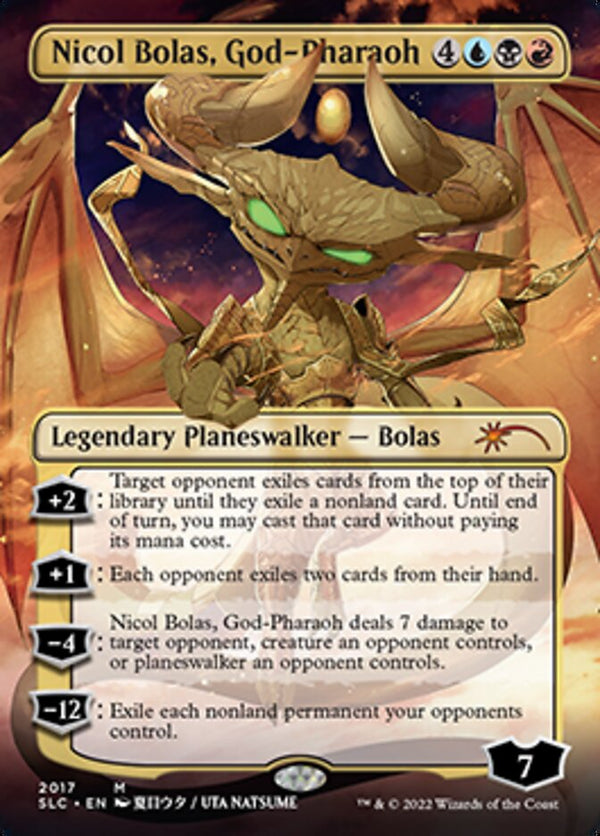 Nicol Bolas, God-Pharaoh (Borderless) [Secret Lair Countdown Kit]