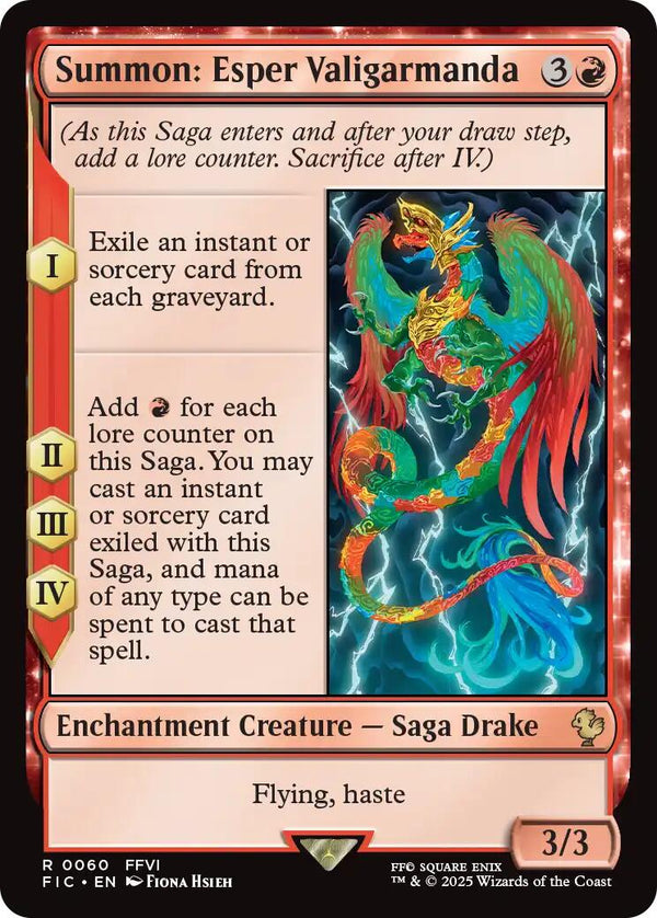 Summon: Esper Valigarmanda (Surge Foil) [FINAL FANTASY Commander]