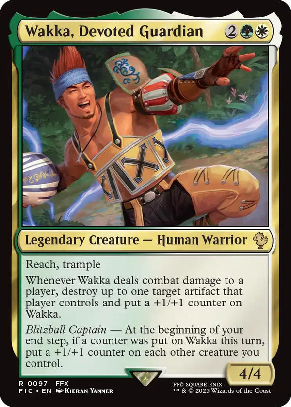 Wakka, Devoted Guardian (Surge Foil) [FINAL FANTASY Commander]