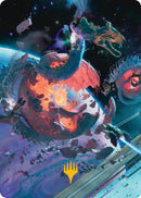 Scavenger Grounds Art Card (47/54) (Gold-Stamped Planeswalker Symbol) [Edge of Eternities Art Series]