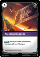 Acceptable Losses