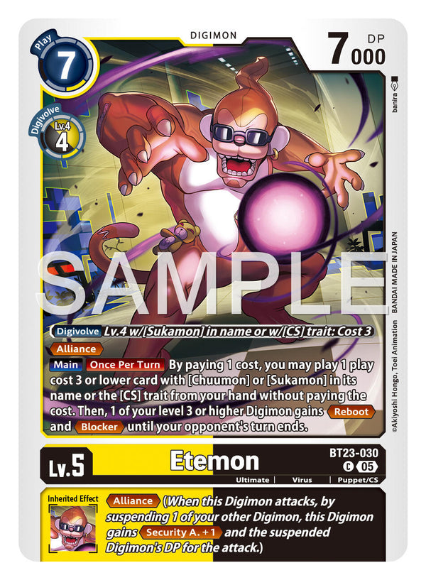 Etemon [BT23-030] [Hackers' Slumber]