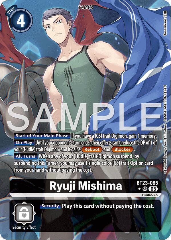 Ryuji Mishima [BT23-085] (Alternate Art) [Hackers' Slumber]