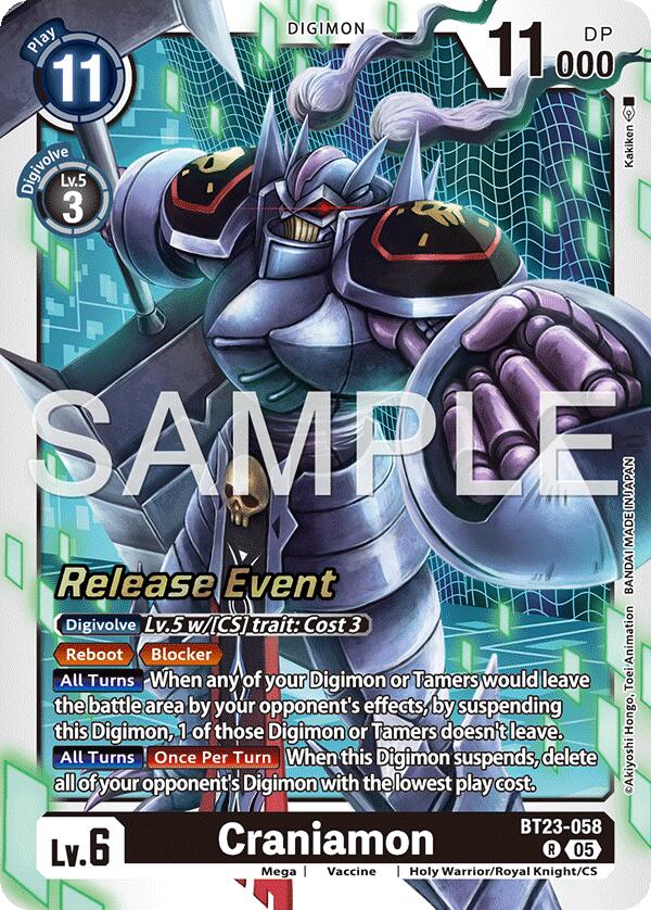 Craniamon [BT23-058] [Hackers' Slumber Release Event Cards]