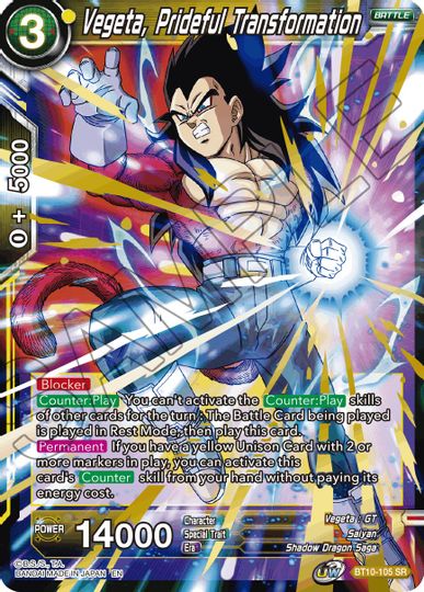 Vegeta, Prideful Transformation (Event Pack 08) (BT10-105) [Tournament Promotion Cards]