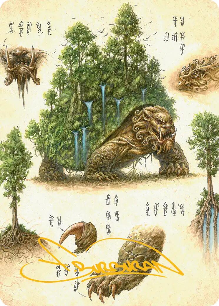 The Lion-Turtle Art Card (Gold-Stamped Signature) [Avatar: The Last Airbender Art Series]